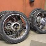 CT90 wheels crappy ones in the back