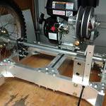 Rear frame detail Brake caliper mount is steel re