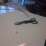 This is was a job with tin snips Should have gott