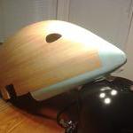 After all the sanding the entire piece is glassed